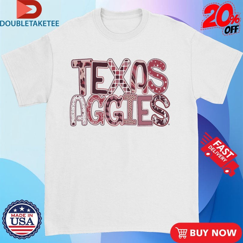 Official Texas A&amp;m Aggies Pattern Fill Shirts