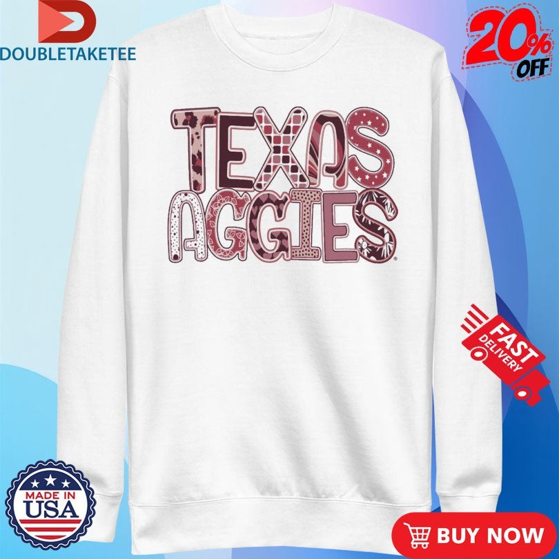 Official Texas A&amp;m Aggies Pattern Fill Shirts