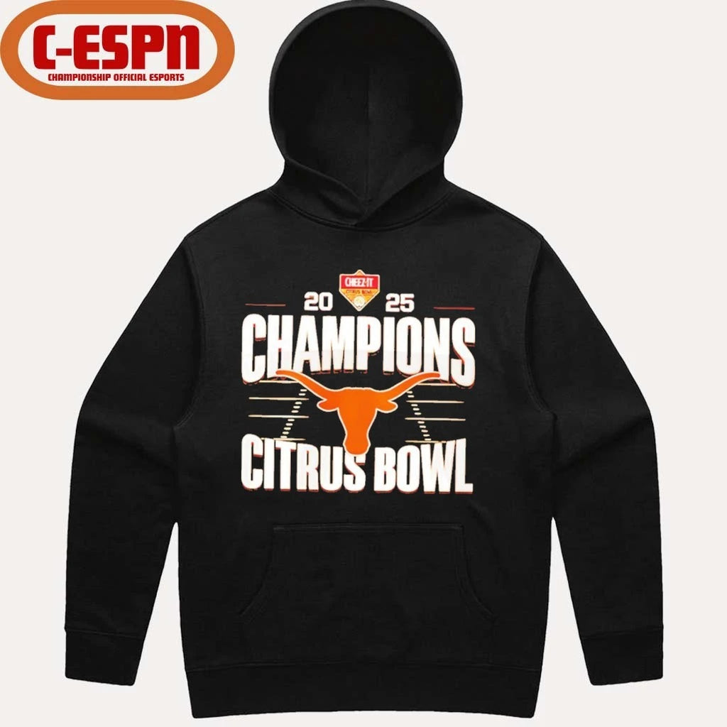 Official Texas Longhorns Citrus Bowl Champions 2025 logo shirt