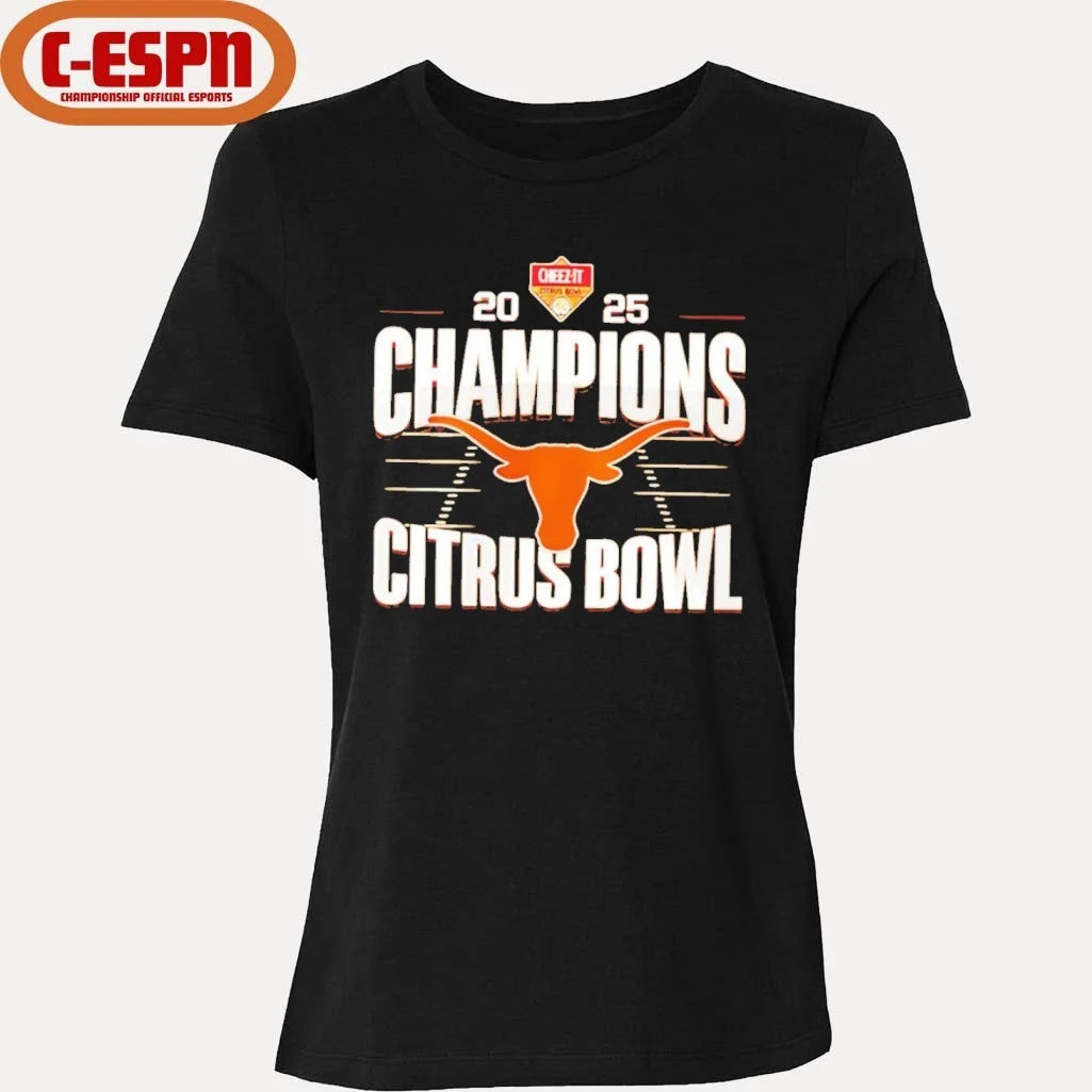 Official Texas Longhorns Citrus Bowl Champions 2025 logo shirt