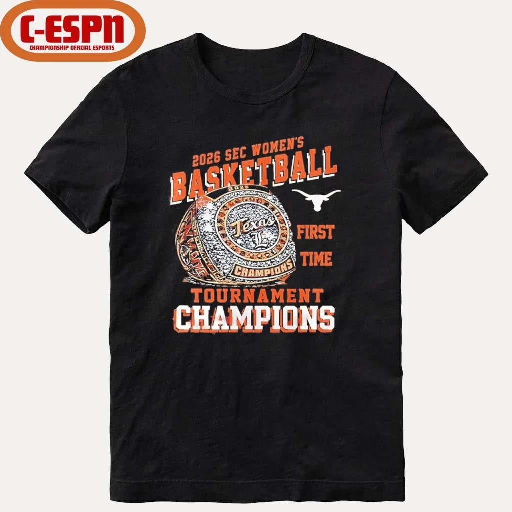 Official Texas Longhorns First Time SEC Women’s basketball Tournament Champions rings shirt