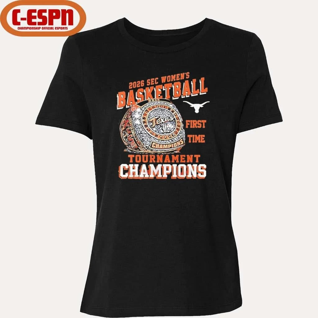 Official Texas Longhorns First Time SEC Women’s basketball Tournament Champions rings shirt