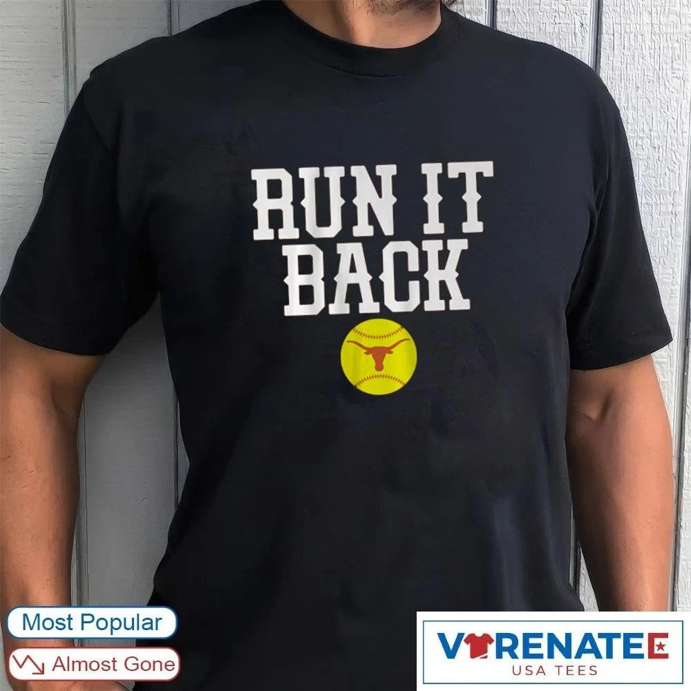 Official Texas Longhorns Softball Run It Back 2026 T-Shirt