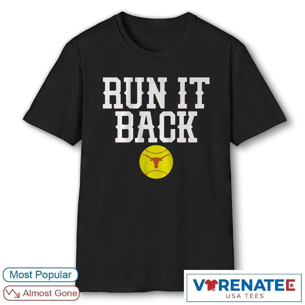 Official Texas Longhorns Softball Run It Back 2026 T-Shirt