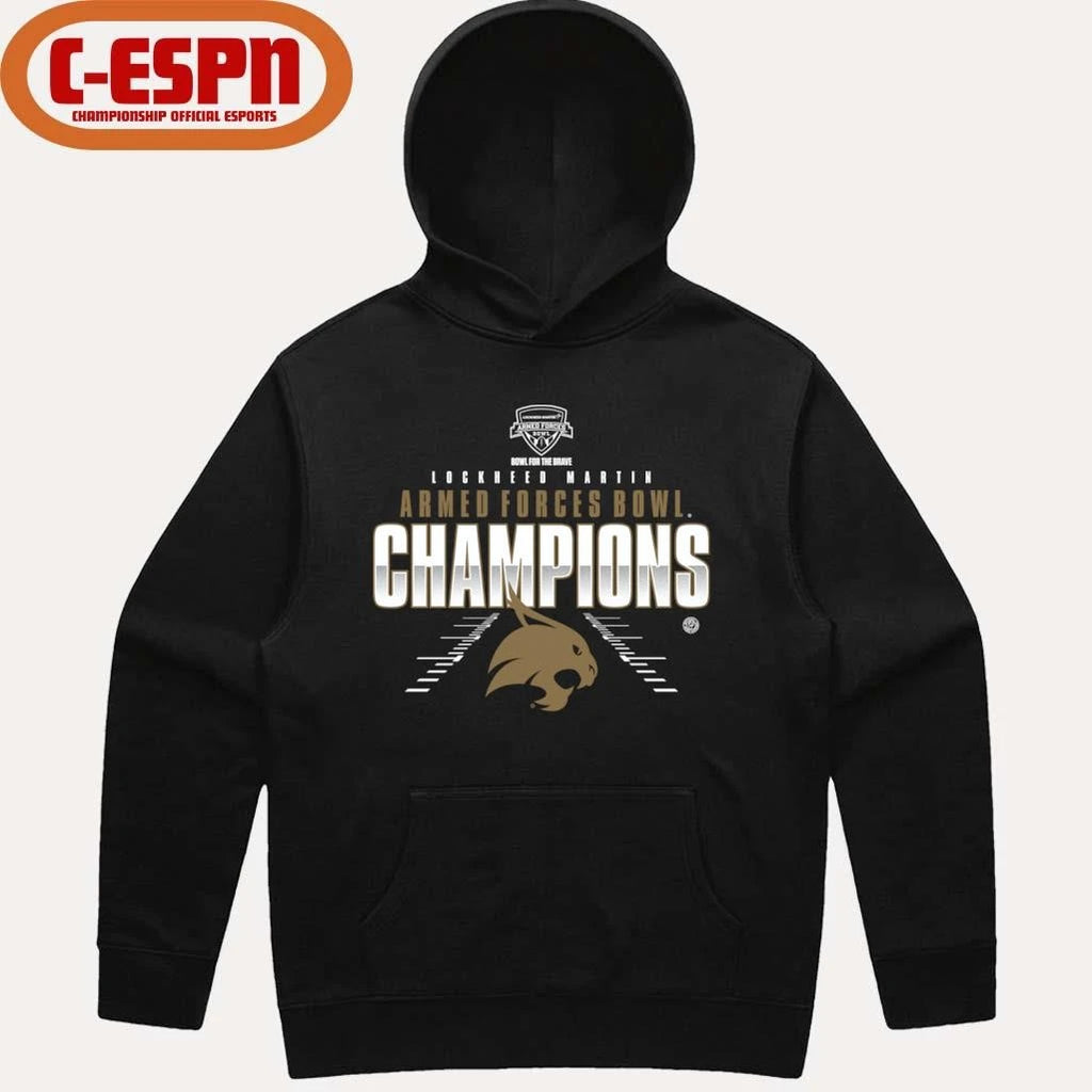 Official Texas State Football Armed Forces bowl Champions Shirt