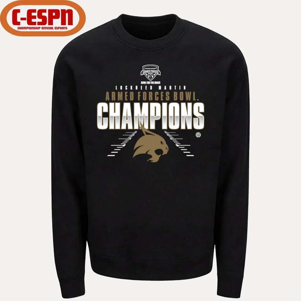 Official Texas State Football Armed Forces bowl Champions Shirt