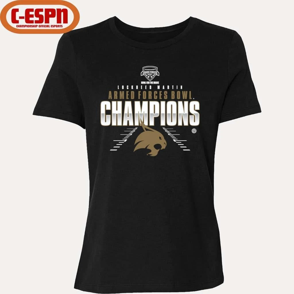 Official Texas State Football Armed Forces bowl Champions Shirt