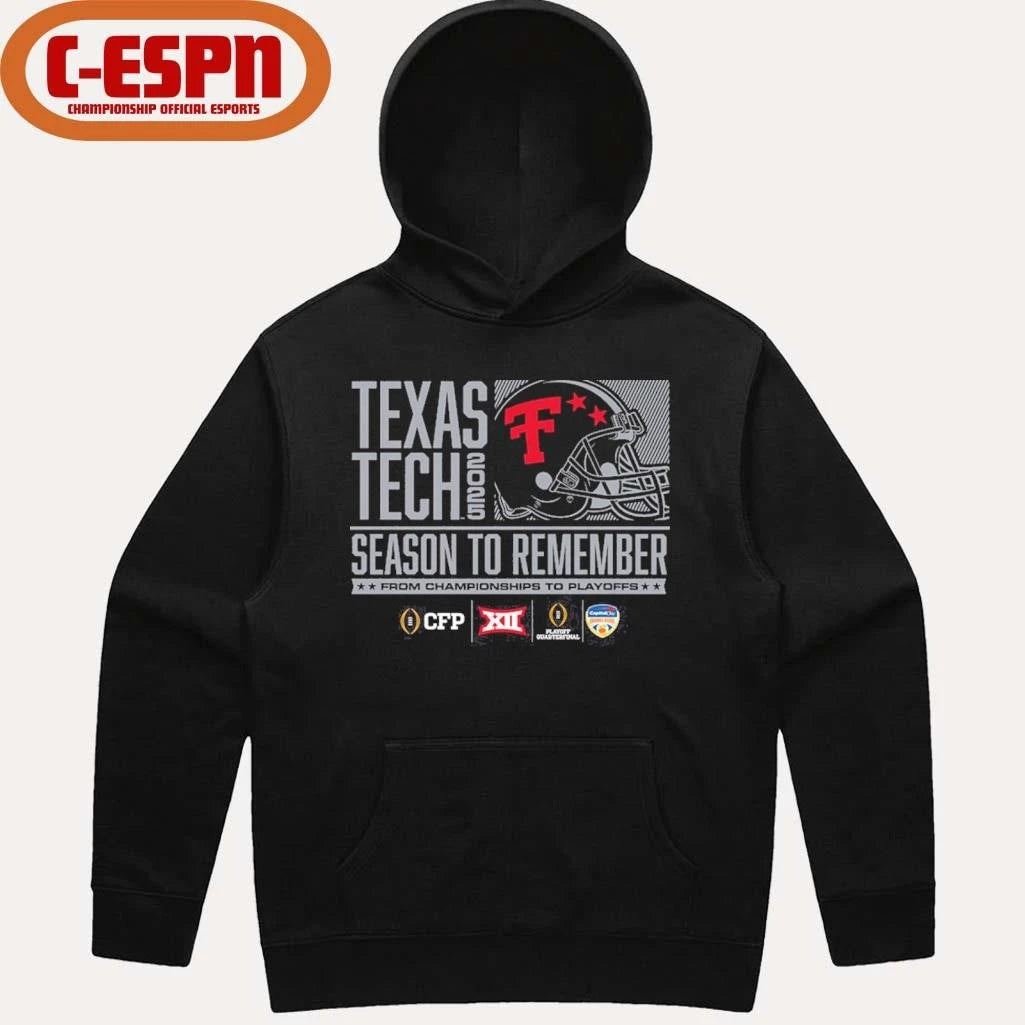 Official Texas Tech 2025 Football Season To Remember T-Shirt