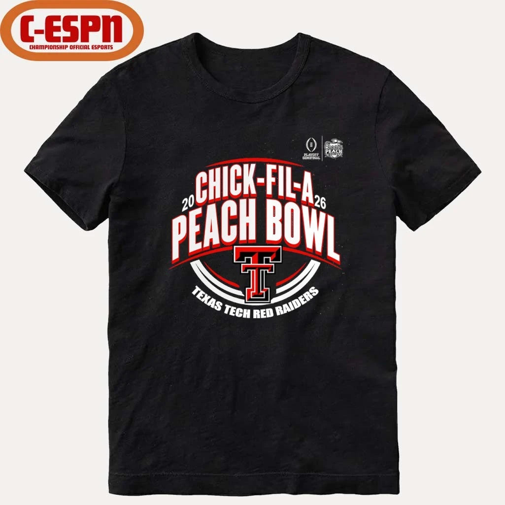 Official Texas Tech Football CFP Semifinal At The Peach Bowl 2026 T-Shirt