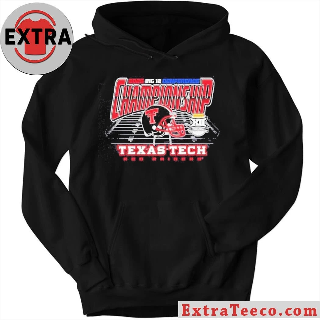 Official Texas Tech Red Raiders 2025 Big 12 Conference Championship Helmet Shirt