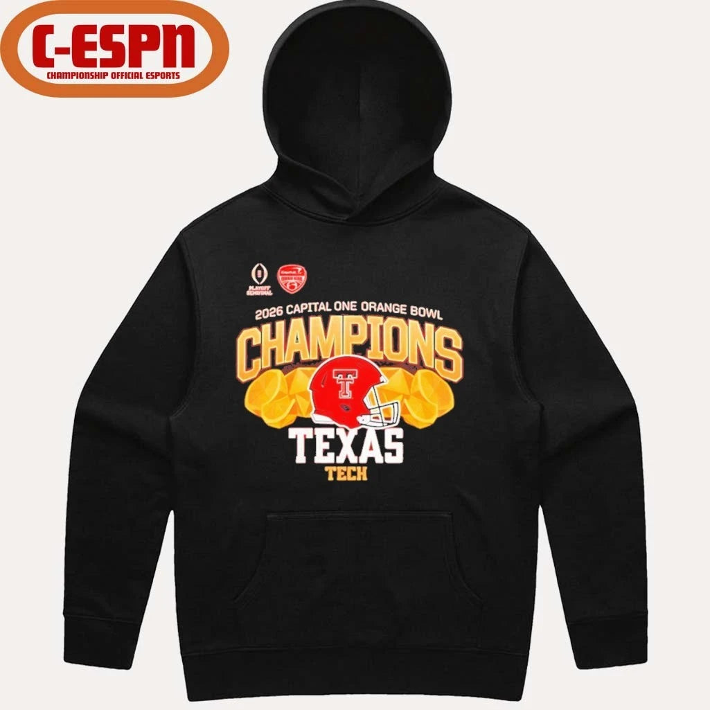 Official Texas Tech Red Raiders 2026 CFP Orange Bowl Champions shirt