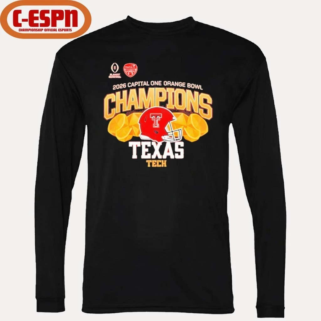 Official Texas Tech Red Raiders 2026 CFP Orange Bowl Champions shirt