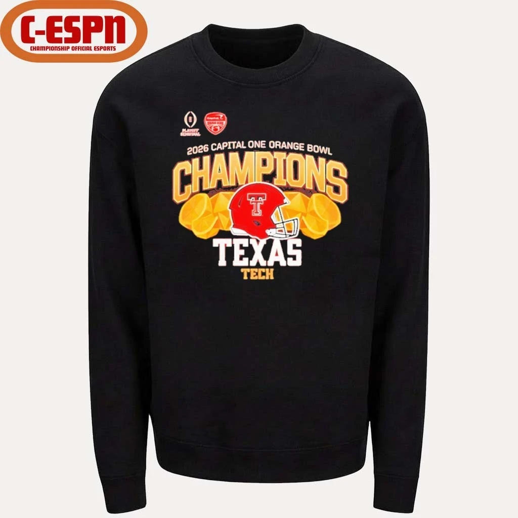 Official Texas Tech Red Raiders 2026 CFP Orange Bowl Champions shirt
