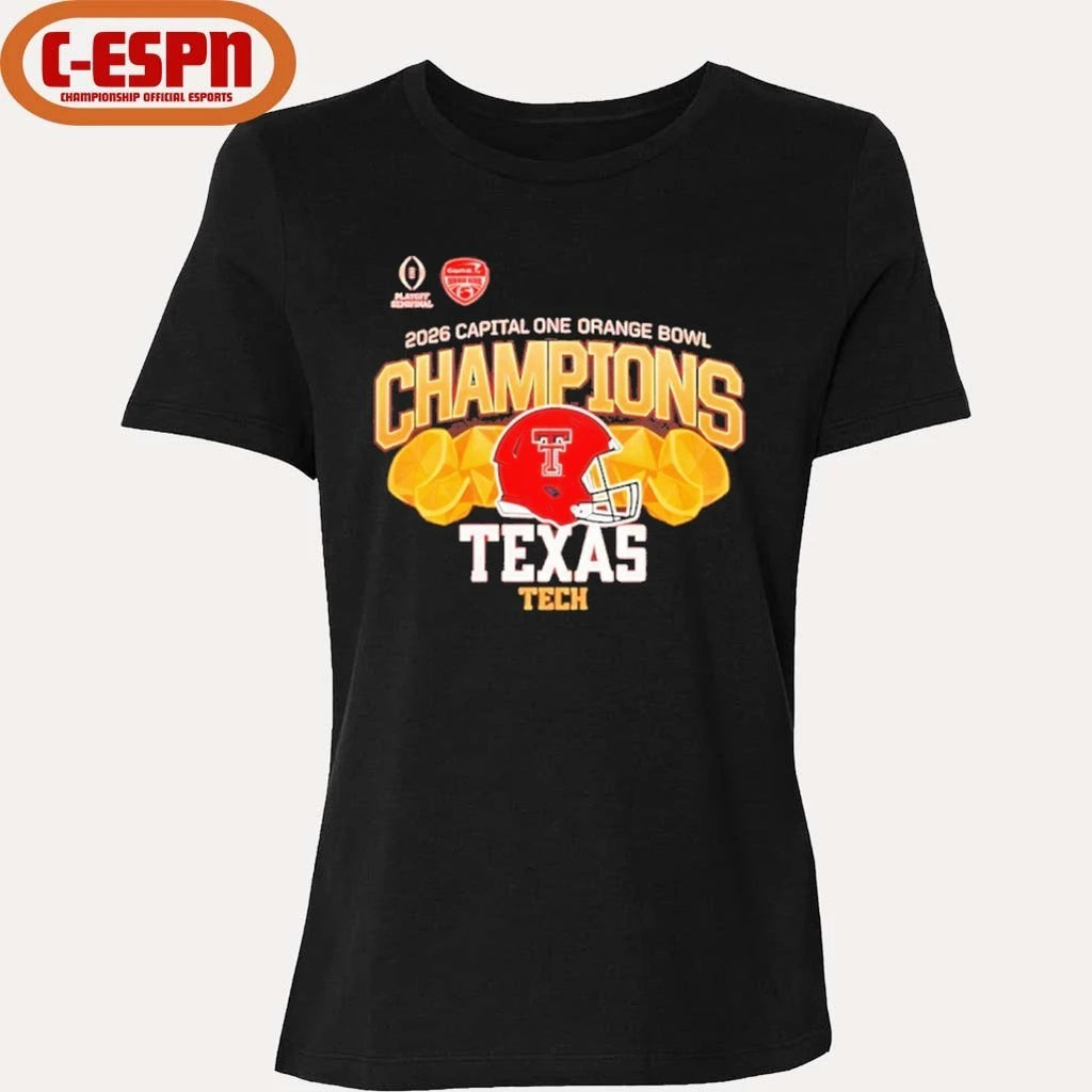 Official Texas Tech Red Raiders 2026 CFP Orange Bowl Champions shirt