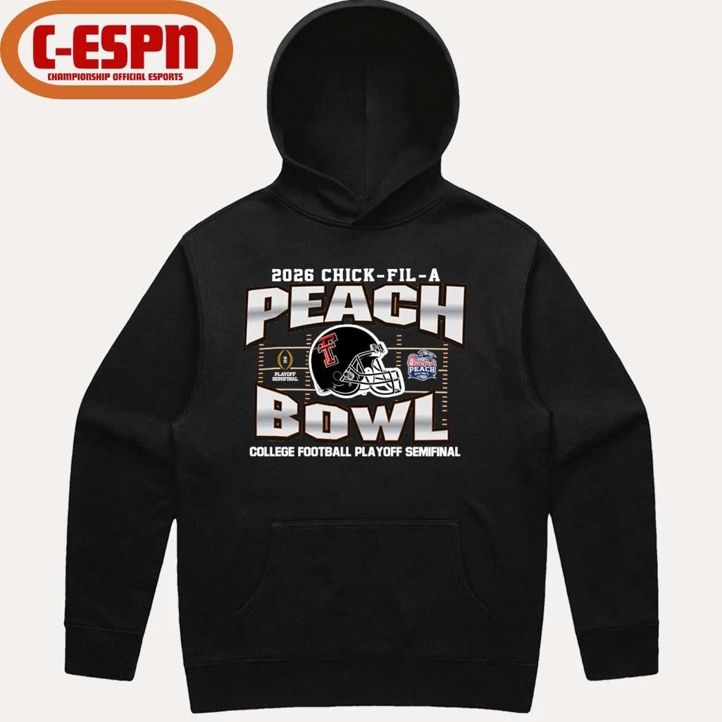 Official Texas Tech Red Raiders 2026 CFP Peach Bowl Shirt