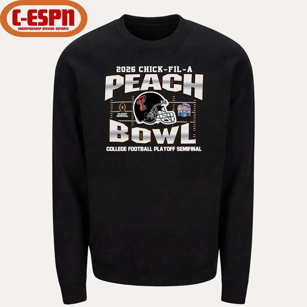 Official Texas Tech Red Raiders 2026 CFP Peach Bowl Shirt