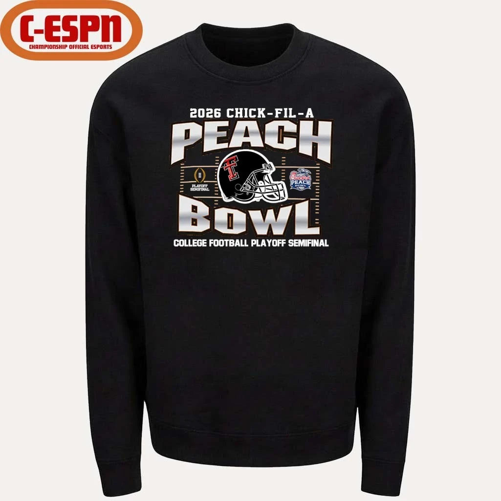 Official Texas Tech Red Raiders 2026 CFP Peach Bowl Shirt