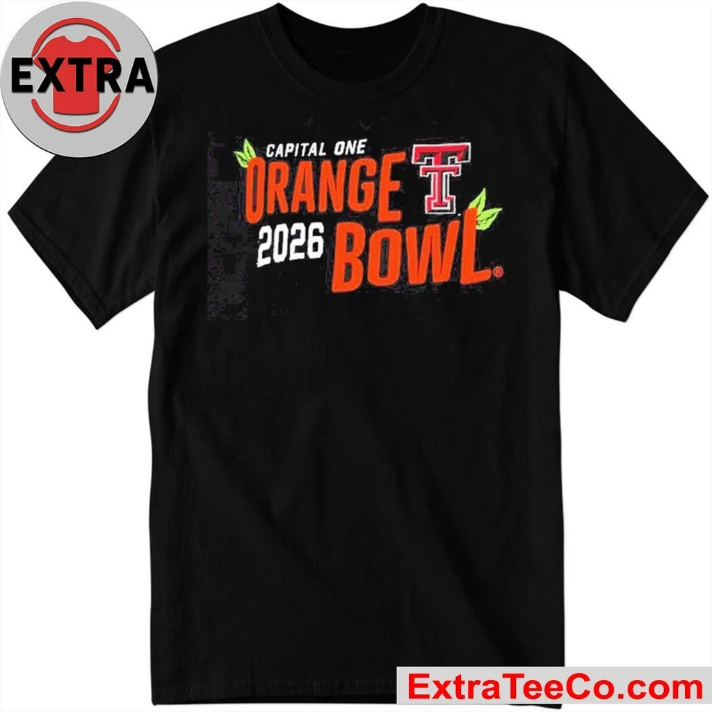 Official Texas Tech Red Raiders 2026 Capital One Orange Bowl Logo Shirt
