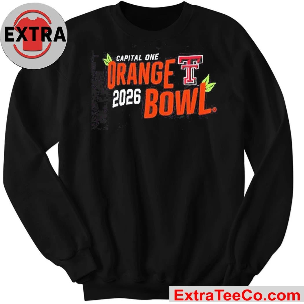 Official Texas Tech Red Raiders 2026 Capital One Orange Bowl Logo Shirt