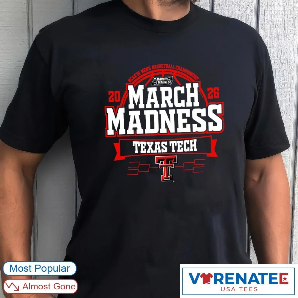 Official Texas Tech Red Raiders 2026 NCAA DI Men’s Basketball Championship March Madness T-Shirt
