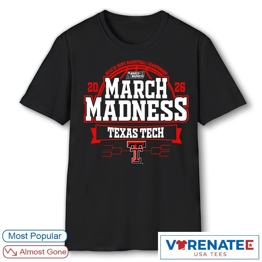 Official Texas Tech Red Raiders 2026 NCAA DI Men’s Basketball Championship March Madness T-Shirt