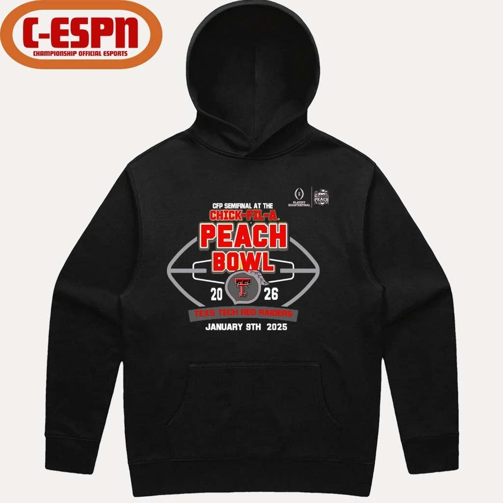 Official Texas Tech Red Raiders Chick-Fil-A Peach Bowl 2026 Shirt