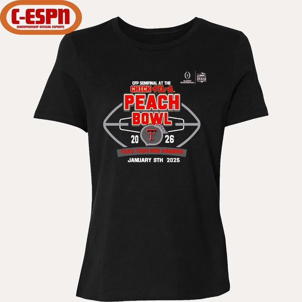 Official Texas Tech Red Raiders Chick-Fil-A Peach Bowl 2026 Shirt