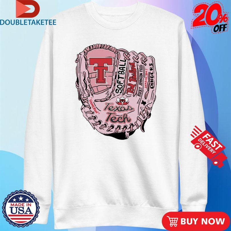 Official Texas Tech Red Raiders Glovin’ It Softball Shirts