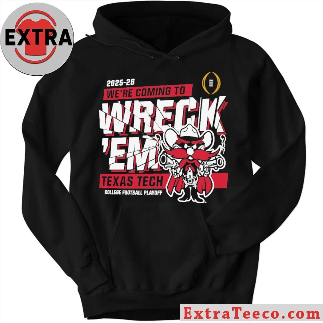 Official Texas Tech Red Raiders Wreck ‘Em Celebrate 2025 Big 12 Championship and College Football Playoff Bound Shirt