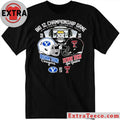 Official Texas Tech Red Raiders vs Brigham Cougars Big 12 Championship Game 2025 At AT And T Stadium Arlington Texas Helmet Logo T-Shirt
