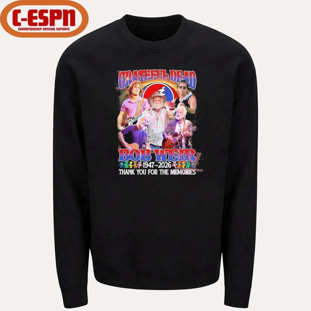 Official Thank You Grateful Dead Bob Weir 1947-2026 T-Shirt