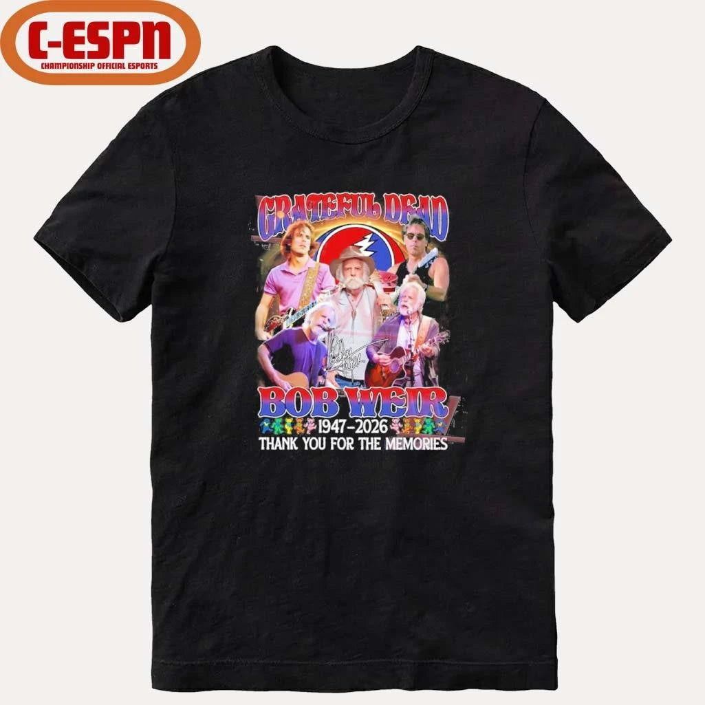 Official Thank You Grateful Dead Bob Weir 1947-2026 T-Shirt