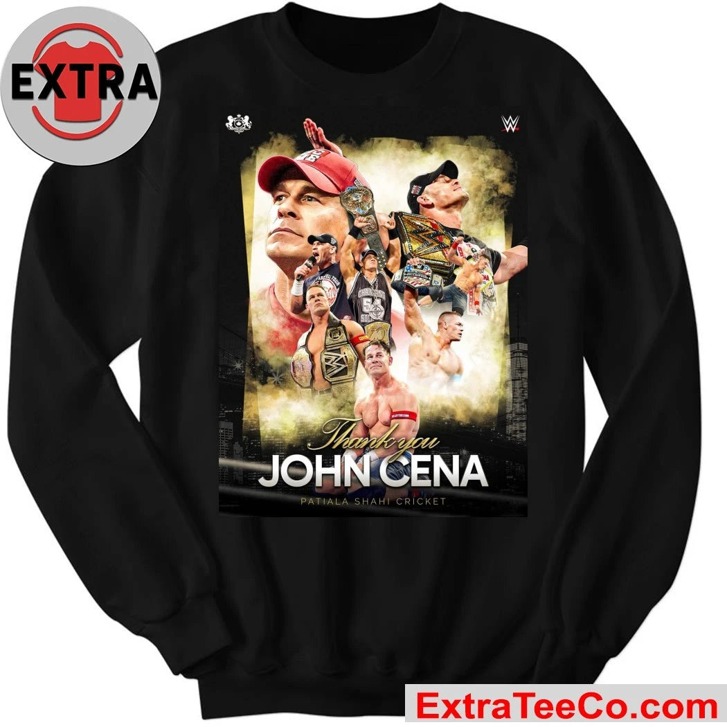Official Thank You John Cena Patiala Shahi Cricket T-Shirt