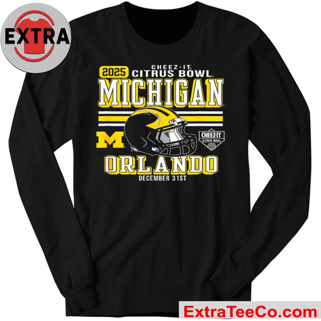 Official The 2025 Cheez-It Citrus Bowl, featuring the Michigan Wolverines and Texas Longhorns, will be held on December 31, 2025, at Camping World Stadium in Orlando, Florida Logo Shirt