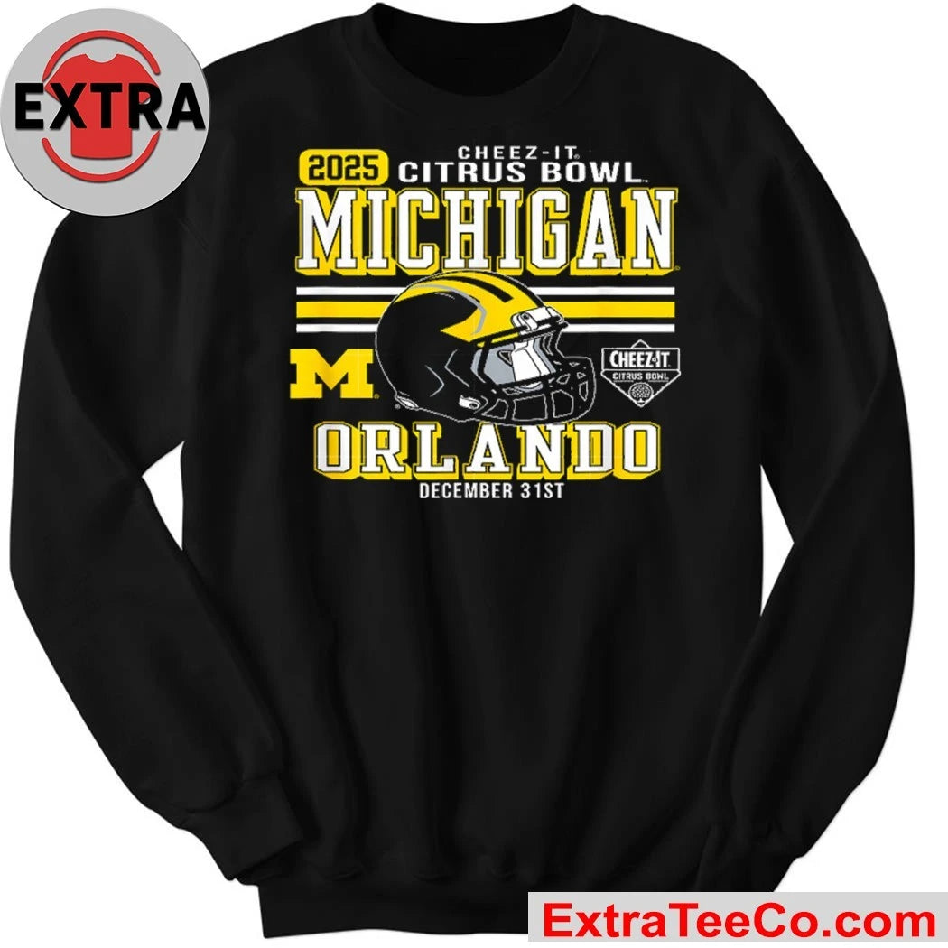 Official The 2025 Cheez-It Citrus Bowl, featuring the Michigan Wolverines and Texas Longhorns, will be held on December 31, 2025, at Camping World Stadium in Orlando, Florida Logo Shirt