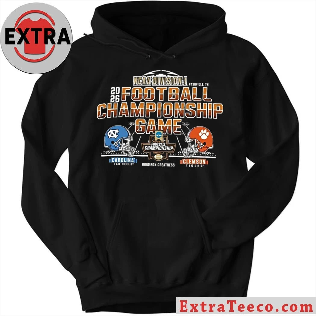 Official The 2026 NCAA Division I football championship game between the North Carolina Tar Heels and the Clemson Tigers Shirt