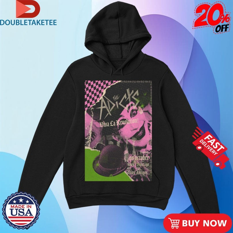 Official The Adicts Viva La Revolution Concert Oct 8 2025 Santiago Shirts