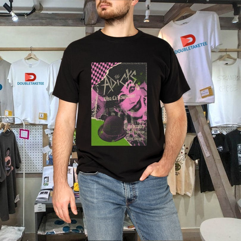Official The Adicts Viva La Revolution Concert Oct 8 2025 Santiago Shirts
