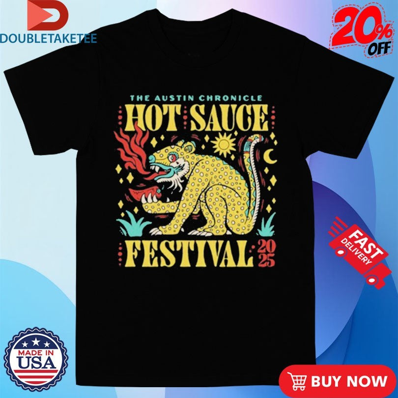 Official The Austin Chronicle Hot Sauce Festival 2025 Chilli Shirts