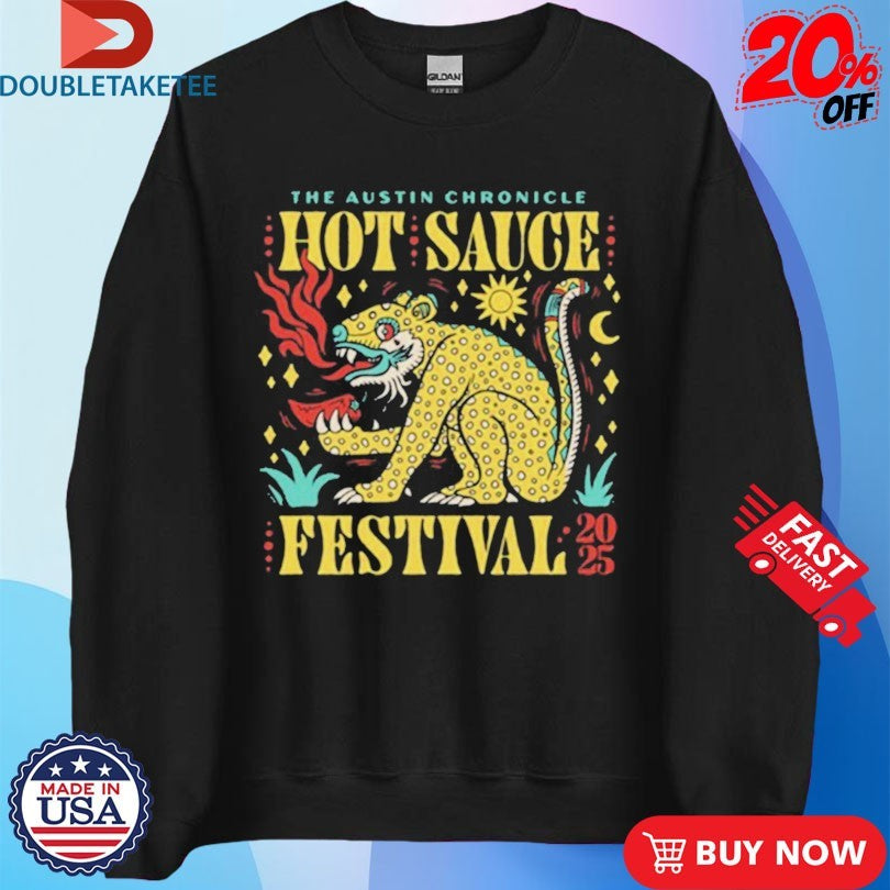 Official The Austin Chronicle Hot Sauce Festival 2025 Chilli Shirts
