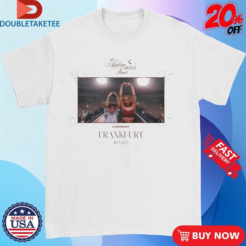Official The Ayliva Tour 2025 Liveheart Frankfurt Shirts