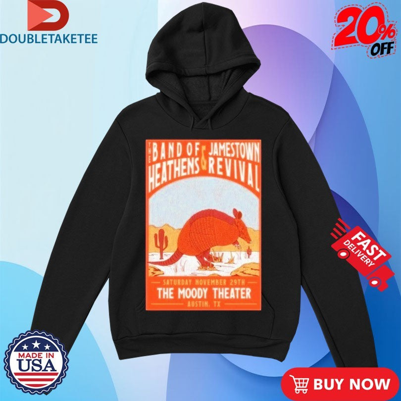 Official The Band Of Heathens &amp; Jamestown Revival Austin, TX November 29 2025 Pangolin Shirts