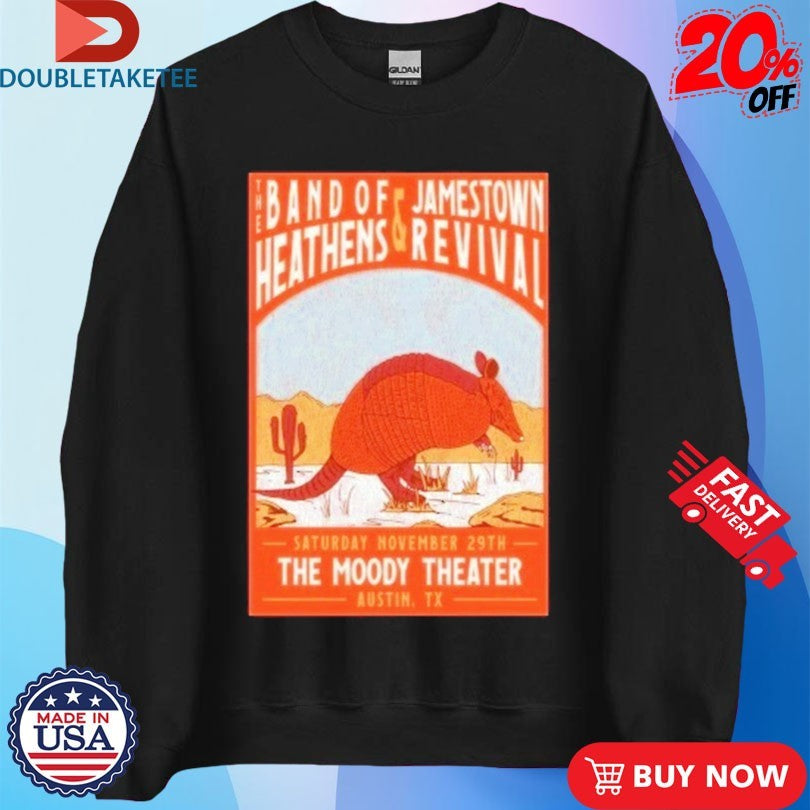 Official The Band Of Heathens &amp; Jamestown Revival Austin, TX November 29 2025 Pangolin Shirts