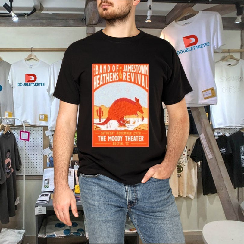 Official The Band Of Heathens &amp; Jamestown Revival Austin, TX November 29 2025 Pangolin Shirts