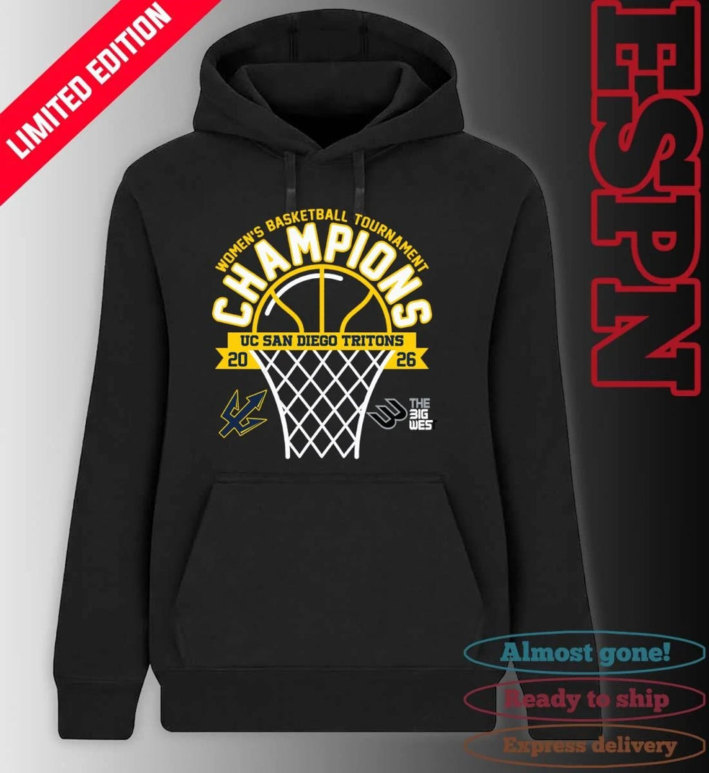 Official The Big West Conference Women’s Basketball Tournament Champions 2026 UC San Diego Tritons T-Shirt