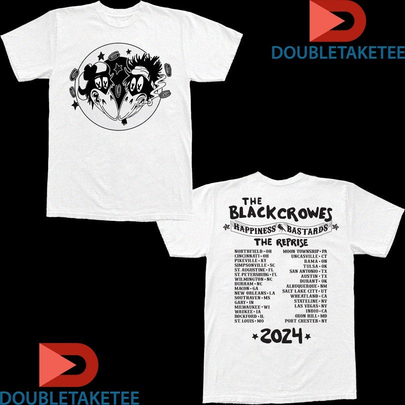 Official The Black Crowes Happiness Bastards The Reprise Tour 2024 Shirts