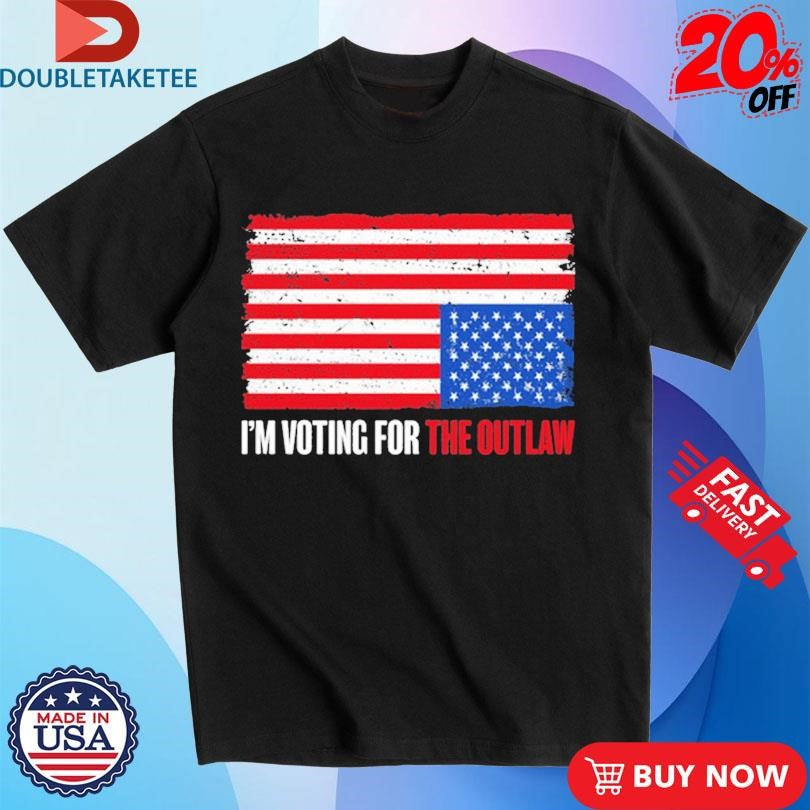 Official The Bongino Show I’m Voting For The Outlaw USA Flag Shirts