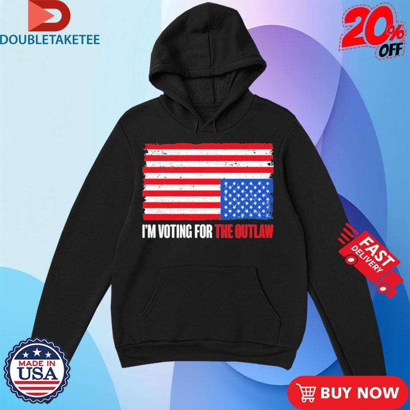 Official The Bongino Show I’m Voting For The Outlaw USA Flag Shirts