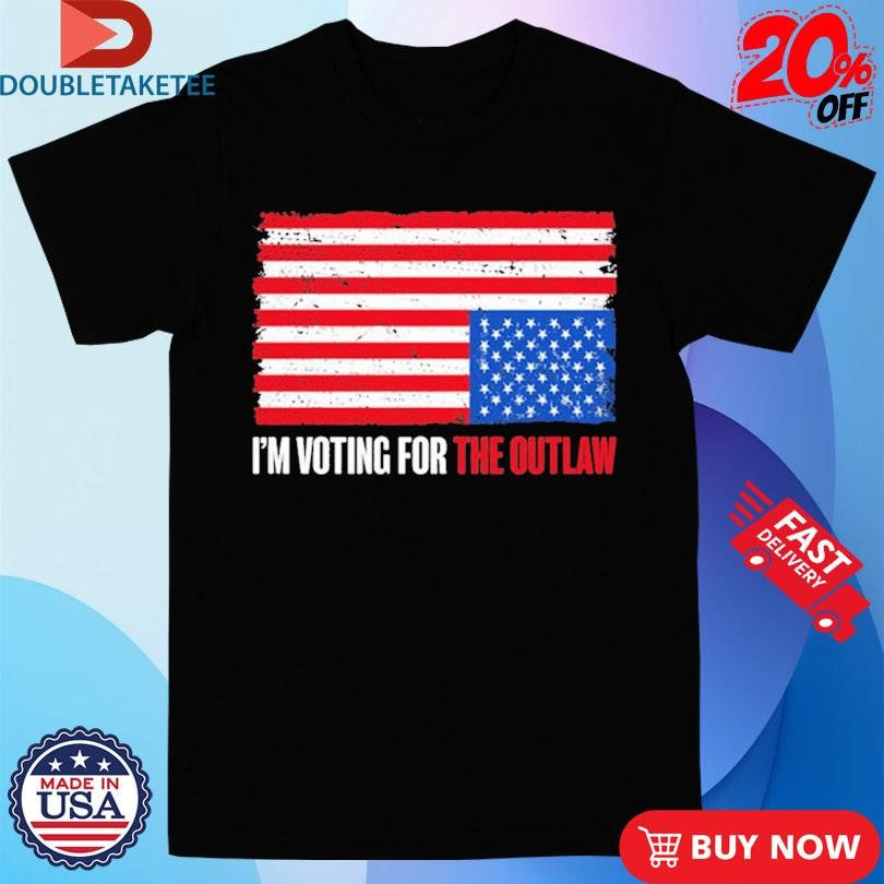 Official The Bongino Show I’m Voting For The Outlaw USA Flag Shirts
