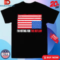Official The Bongino Show I’m Voting For The Outlaw USA Flag Shirts